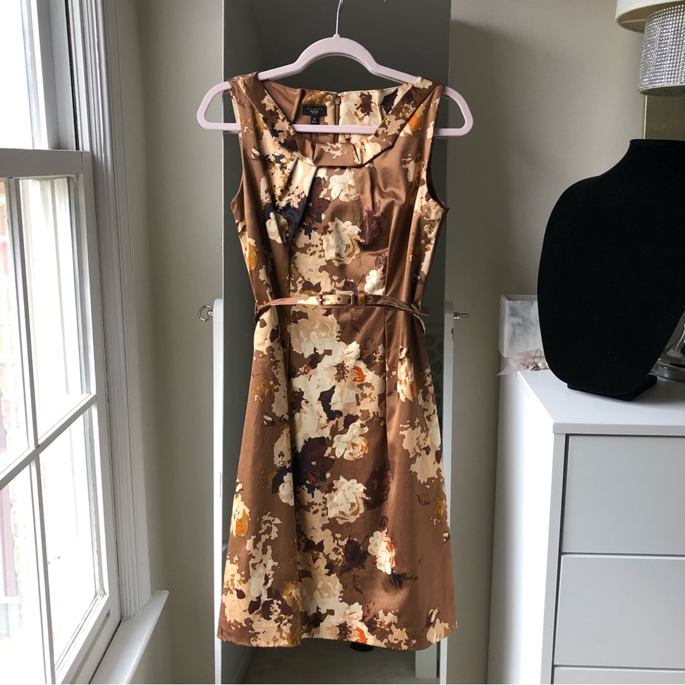 💝✨Sz 4p Talbots sleeveless floral print short dress